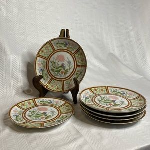 Hand painted Oriental Imari Ware Japan (6 plates).